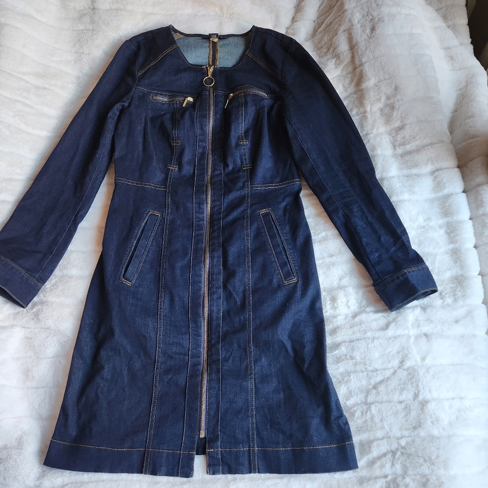 INC INTERNATIONAL denim dress BLue sz 4 NWOT